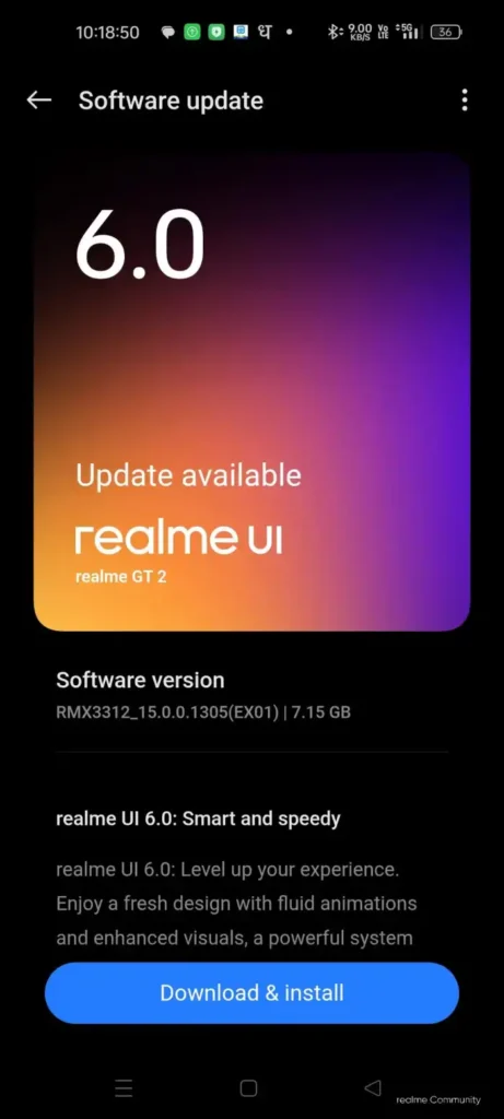 Realme GT2 realme UI 6 stable
