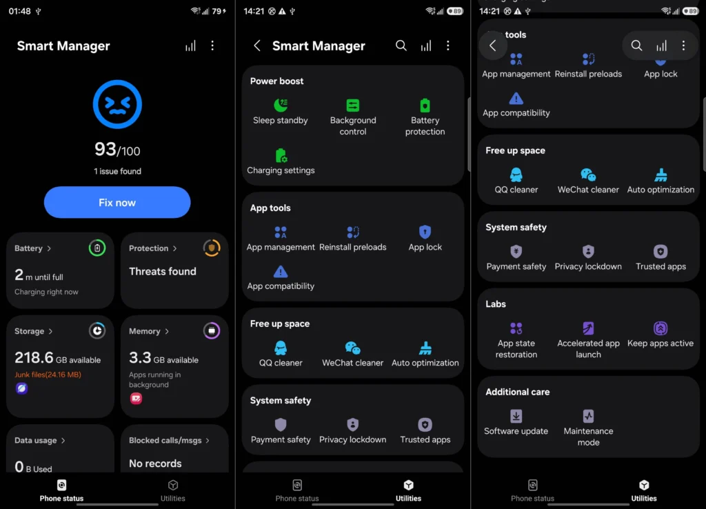 Samsung smart manager