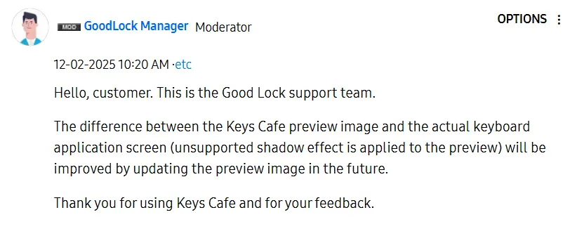 GoodLock manger keys cafe next update fix