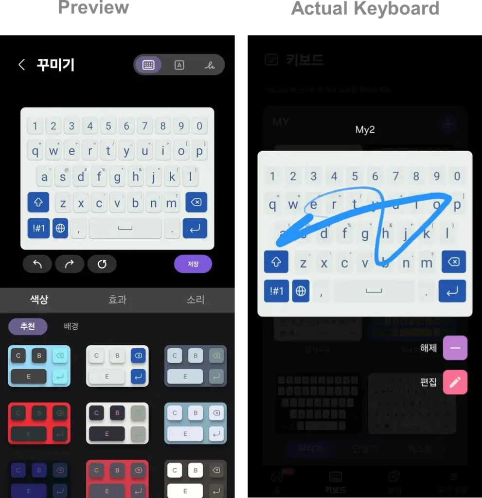 KeysCafe Shadow effect issue