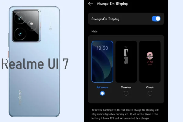 Realem GT 7 with full screen AOD