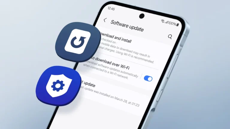 Galaxy Software update screen