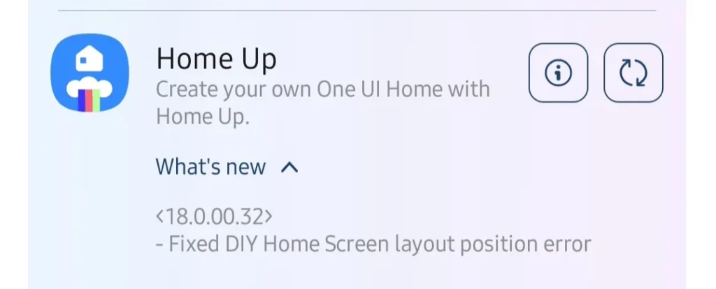 Home Up update screenshot